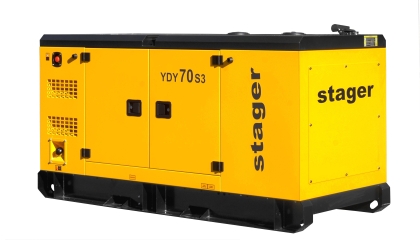 Stager YDY70S3 Τριφασική ηχομονωτική γεννήτρια diesel 50kW