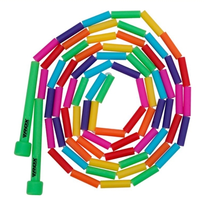 RDX BR Regenbogenfarbenes, geflochtenes, verhedderungsfreies Nylon-Springseil für Kinder, 3 m