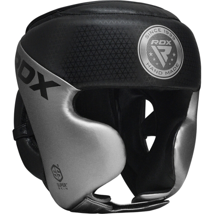 RDX L1 Mark Full Face Pro Boxing Head Guard-XL-Silver