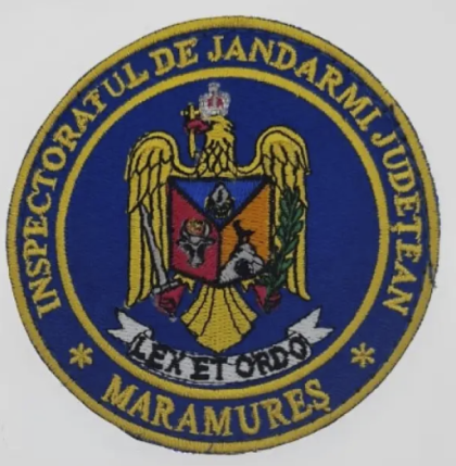 EMBLEMA ROTONDO DELL'ISPETTORATO GENDARMI DELLA CONTEA DI MARAMURES