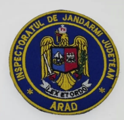 EMBLÈME SCAI BRODÉ DE L'INSPECTION DE GENDARMI DU COMTÉ D'ARAD