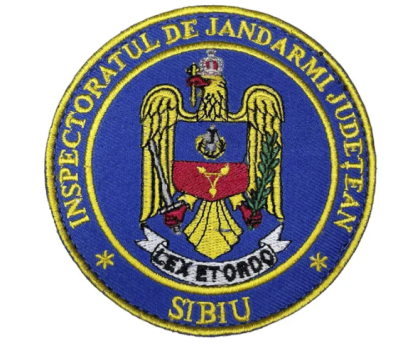 INSPECTORIO DE GENDARMI DEL CONDADO DE SIBIU BORDADO REDONDO BORDADO