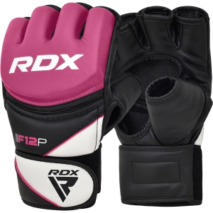 RDX F12 nagy rózsaszín bőr X női MMA kesztyű
