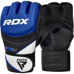 RDX F12 Guanti MMA da allenamento X in pelle extra large blu