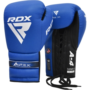 RDX APEX Bağcıklı Antrenman/Müsabaka Boks Eldiveni Mavi 12oz