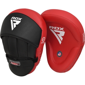 RDX APEX Boks Eğitim Yumruk Eldiveni Kavisli Odak Pedleri Kırmızı