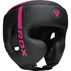 RDX F6 Casco KARA Negro Rosa Mediano