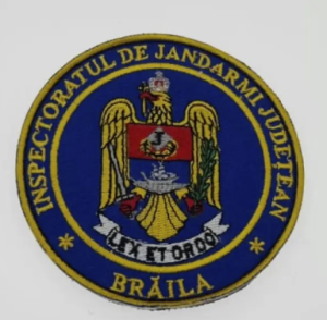 EMBLEMA SCAI RICAMATO DELL'ISPETTORE DEL GENDARMI DELLA CONTEA DI BRAILA