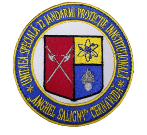 BESTICKTE RUNDE STICKEREI SPEZIALEINHEIT 72 GANDARMI INSTITUTIONELLER SCHUTZ „ANGHEL SALIGNY“ CERNAVODA