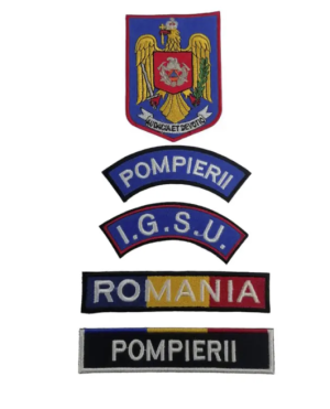 ABZEICHEN/SET FEUERWEHRLEUTE TRICOLOR