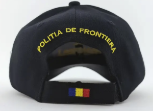 CASQUETTE COMPLÈTE AVEC ÉCRITURE JAUNE BORDER POLICE MP1